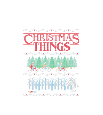 christmas things ugly sweater model alb pe tricou