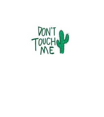 Dont touch me model galben pe tricou