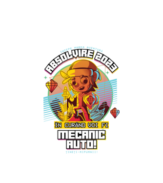 absolvire 2023 mecanic auto model alb pe tricou