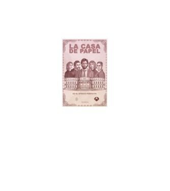 la casa de papel poster model negru pe tricou