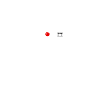 Bowling EKG model negru pe tricou