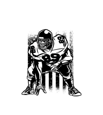 PLAYER model alb pe tricou