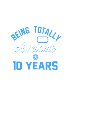 Being totally awesome 10 model alb pe tricou
