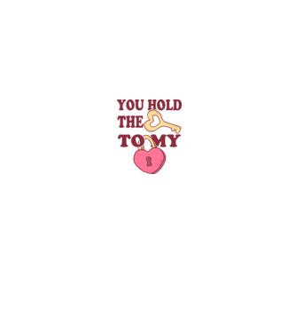 you hold the key to my heart model alb pe tricou