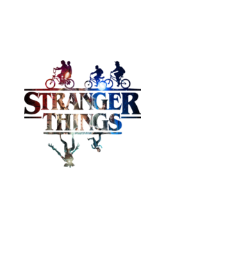 stranger things quote poster2 model alb pe tricou