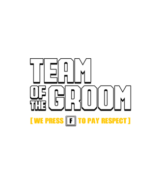 Team of the Groom model alb pe tricou