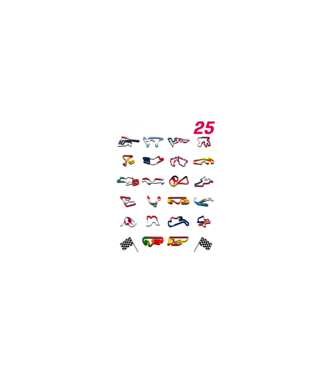 MOTOGP 25 CALENDAR Negru model negru pe tricou