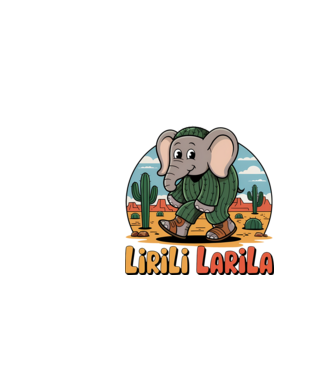 Lirili Larila model negru pe tricou