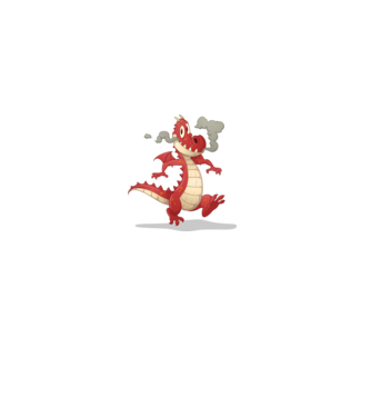 Dragon model gri pe tricou