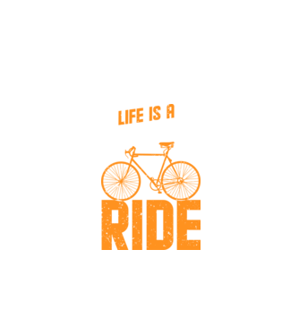Life is a beautiful ride model negru pe tricou