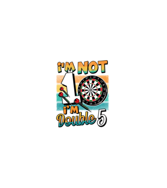 Darts Birthday 10 years old model negru pe tricou
