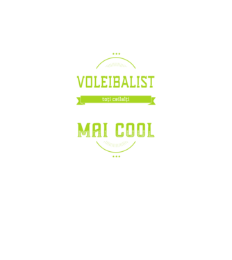 Sunt un voleibalist, la fel ca toți ceilalți, dar mult mai cool model negru pe tricou