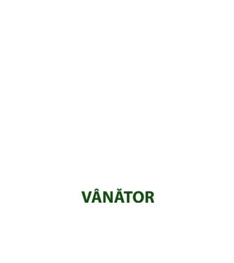 fii calm, sunt vânător model negru pe tricou