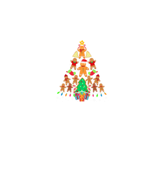 Cookie christmas tree model negru pe tricou