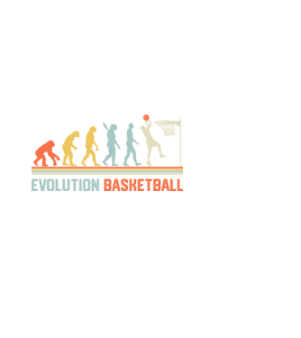 Evolution basketball model alb pe tricou