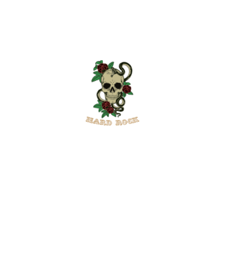 Hard Rock 1 model alb pe tricou