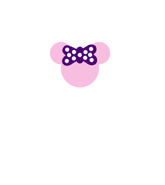 Minnie model alb pe tricou