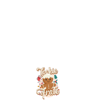 Cookie frate model negru pe tricou