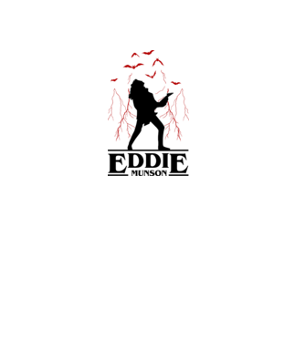 eddie munson stranger things model gri pe tricou