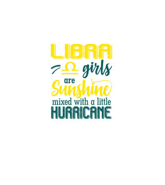 Sunshine with Hurricane LIBRA model negru pe tricou