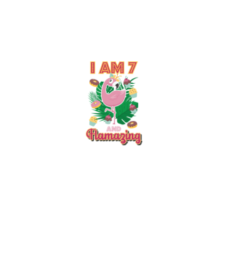 FLAMAZING Birthday 7 Years old model alb pe tricou