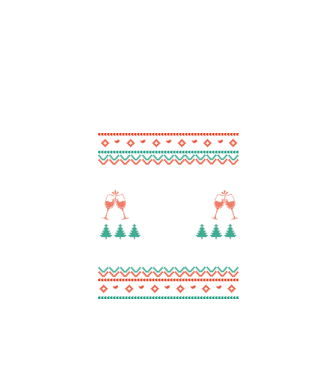 Fueled by wine and christmas model negru pe tricou