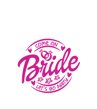 Bride Barbie lets go party model alb pe tricou