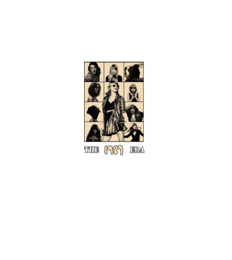 Taylor Swift ERAS peach model negru pe tricou