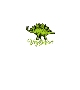 Vegetarian model alb pe tricou