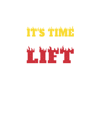 Time to lift model turcoaz pe tricou