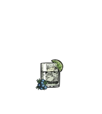 Let the fun be gin model negru pe tricou