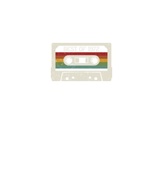 retro tape 1972 vintage model negru pe tricou