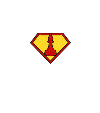 SuperChess alergător de șah model albastru jeanși pe tricou