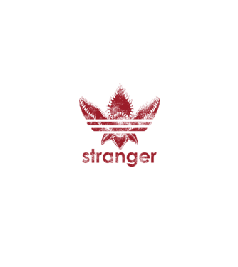 stranger things logo model negru pe tricou