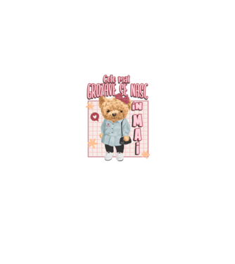 Teddy cele cool girl MAI model alb pe tricou