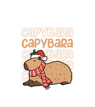 Xmas Cappy model alb pe tricou