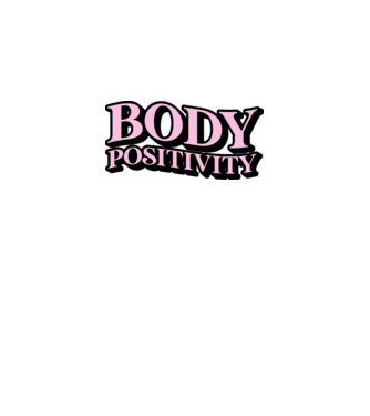 BodyPositivity model alb pe tricou