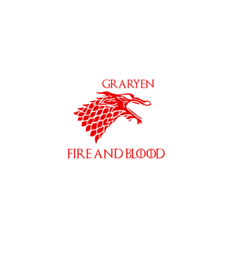 house stargaryen model negru pe tricou