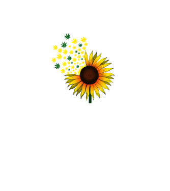 Sunflower Weed model alb pe tricou
