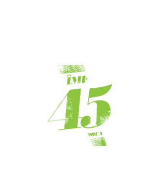 Am împlinit 45 ani pentru a doua oară model negru pe tricou