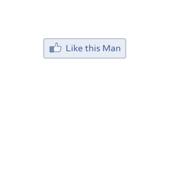 Like this man model alb pe tricou