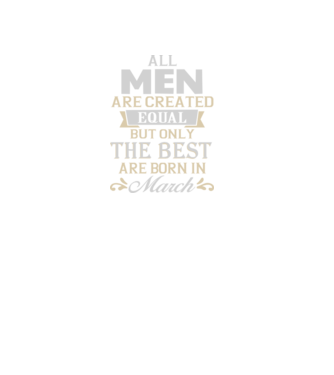 All men created equal but only the beat are born in march model albastru regal pe tricou