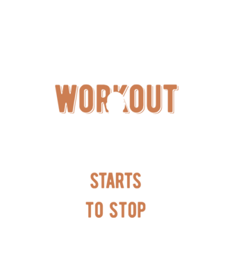 The Real Workout model alb pe tricou
