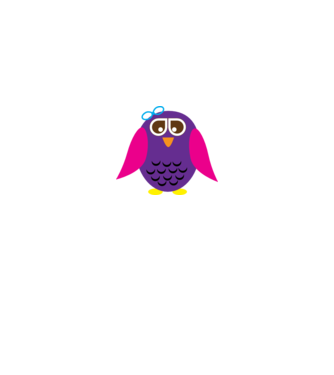 Owl model roz deschis pe tricou