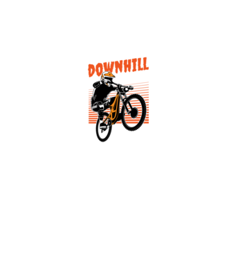 TR Downhill model negru pe tricou