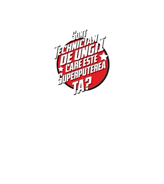 sunt tehnician de unghii, care este superputerea ta? model alb pe tricou