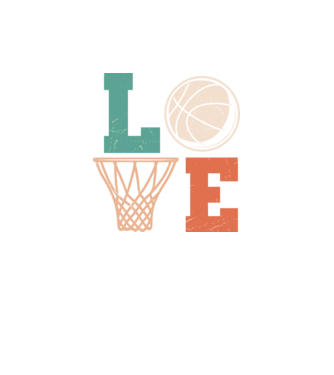 LOVE basketball model verde neon pe tricou