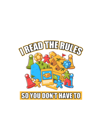 I read the rules model negru pe tricou