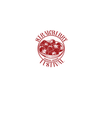strawberry festival stranger things model gri pe tricou