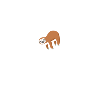 Just do it later sloth model turcoaz pe tricou